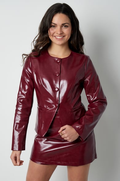Trendy PU Top - Schwarz h5 Bild6